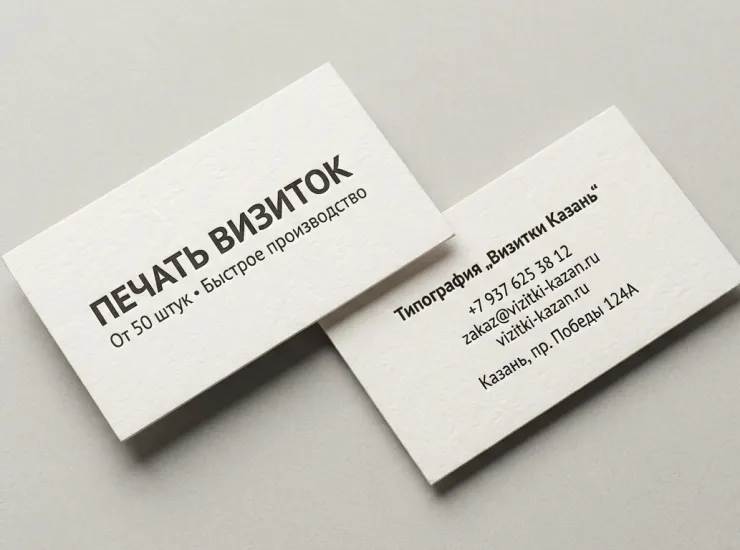 Визитки из дизайнерской бумаги